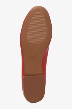 Mango Ballerinasko Shoes Flatred-h^Dame Ballerinasko