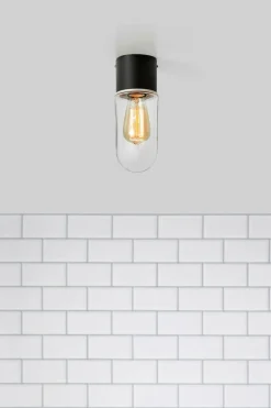 Sale Loftlampe ZEN, sort metal Badeværelsesbelysning