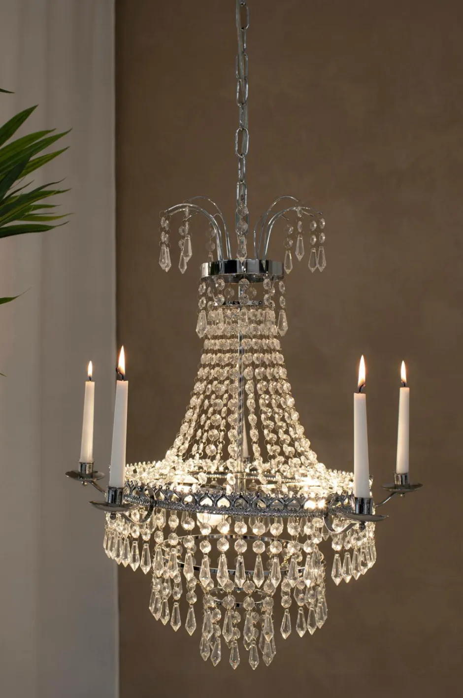 Discount MARIELUND Lysekrone 3L /MC Krystallysekroner
