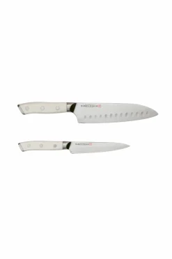 Discount Japansk Knivsæt Damaskus 2 dele Køkkenknive & Knivtilbehør
