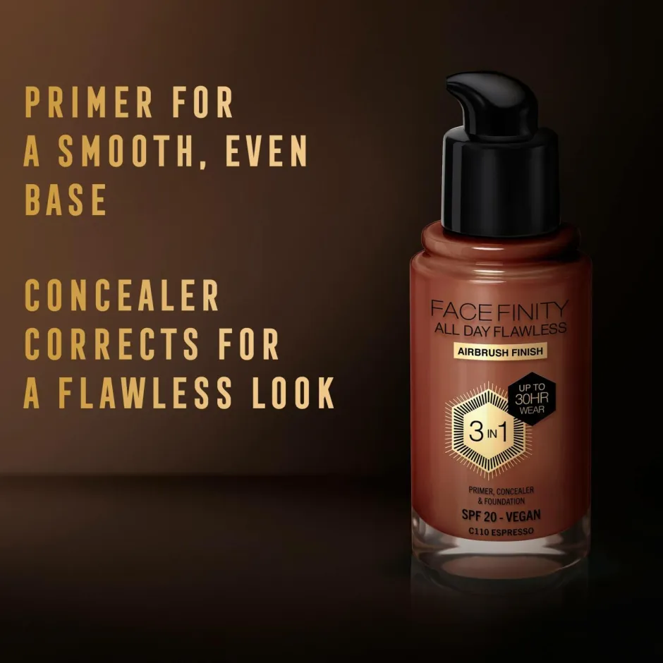 Clearance All Day Flawless 3in1 Foundation Ansigt