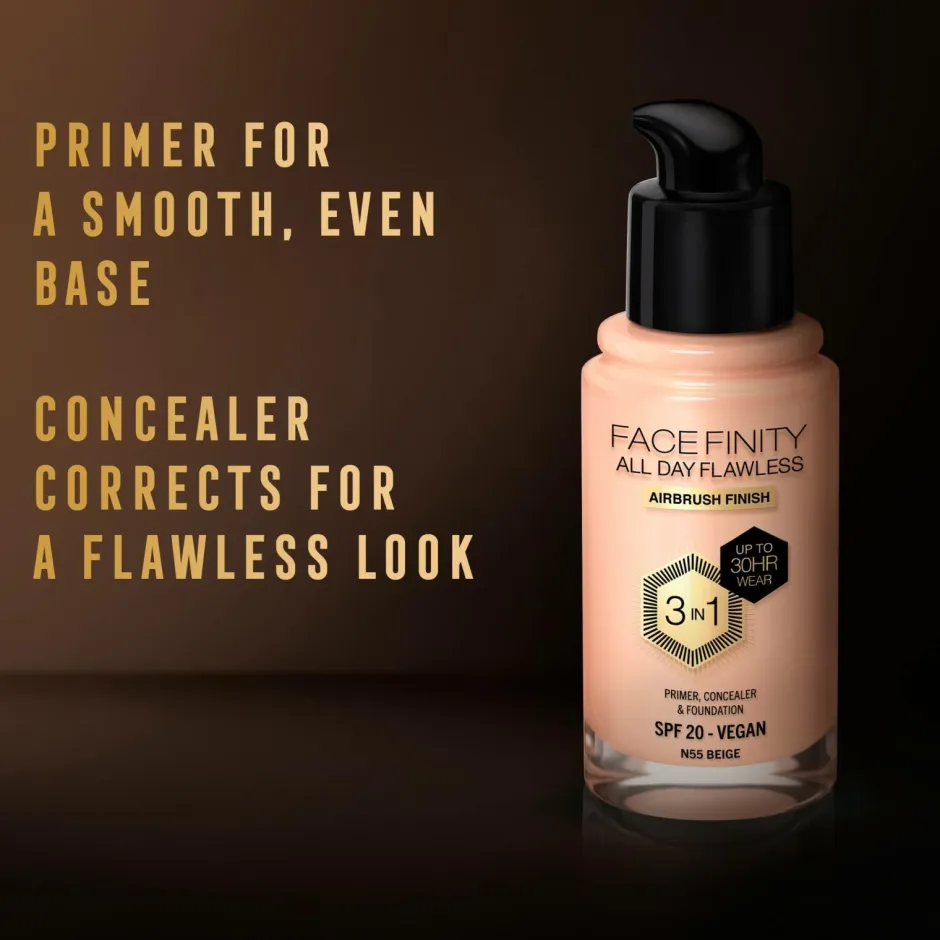Max Factor All Day Flawless 3in1 Foundation^ Ansigt