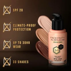 New All Day Flawless 3in1 Foundation Ansigt