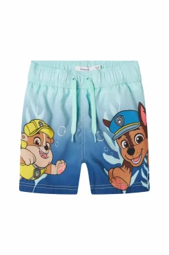 Name it Badebukser nmmMabbe Paw Long Swimshorts^Børn Badetøj
