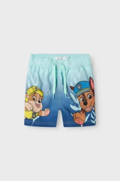 Name it Badebukser nmmMabbe Paw Long Swimshorts^Børn Badetøj