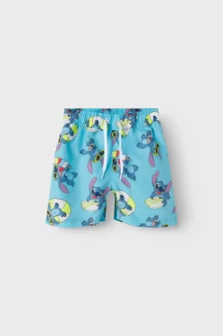 Name it Badebukser nmmMic Stitch Long Swimshorts Wdi^Børn Badetøj