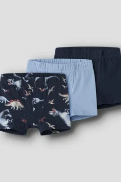 Name it Boksershorts nmmTights Navy Dino 3-pak^Børn Undertøj