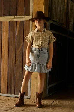 Hot Denimshorts nkfNynne Short Dnm Skirt 3266 Børn Shorts