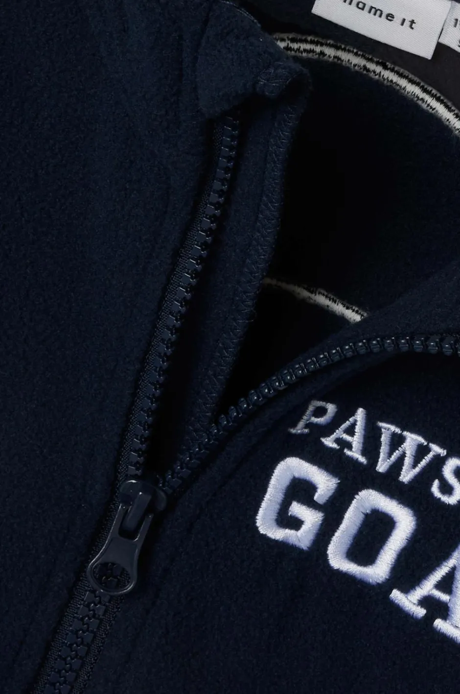 Outlet Fleecetrøje nmmJohan Paw Fleece W Zip Cplg Børn Trøjer & Cardigans