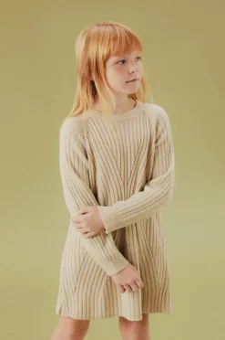 Name it Kjole NkfRikine LS Knit Dress PB^Børn Kjoler