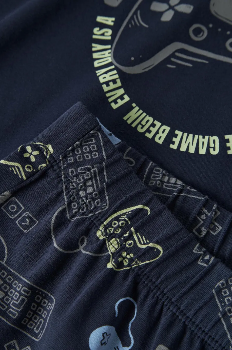 Pyjamassæt nkmNightset Navy Gamer Børn Nattøj & Homewear