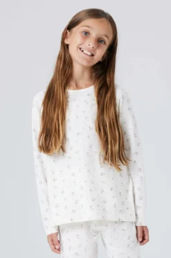 Pyjamassæt nkfNightset Flowern Børn Nattøj & Homewear