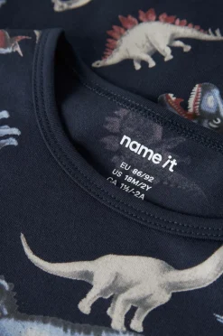 Name it Pyjamassæt nmmNightset Navy Dino^Børn Nattøj & Homewear