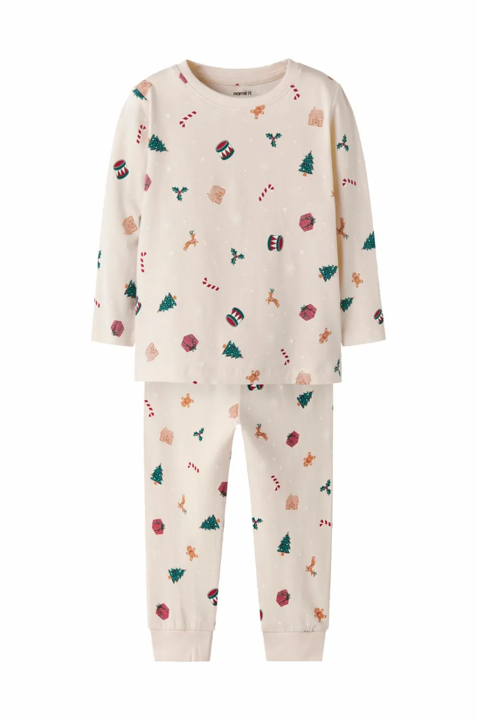 Outlet Pyjamassæt nmnVismas LS Børn Nattøj & Homewear
