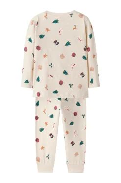Outlet Pyjamassæt nmnVismas LS Børn Nattøj & Homewear