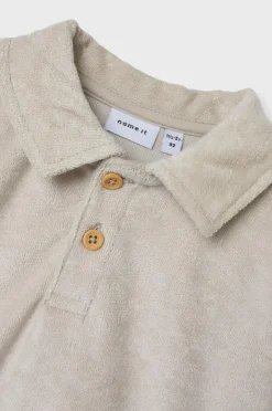 Name it Skjorte nmmFrede Nreg Terry SS Polo Box i frotté^Børn Skjorter