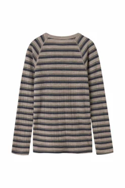 Online Termisk top nkmWang Wool Needle LS Top Stripe Børn Undertøj