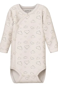 New baby Bodyer nbnBody LS Wrap Cloud 2-pak Børn Bodies