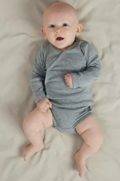 New baby Bodyer nbnBody LS Wrap Cloud 2-pak Børn Bodies