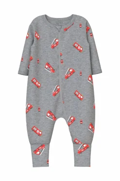 Name it baby Pyjamasoverall nbmNightsuit Zip FF Firetruck NO 2-pak^Børn Nattøj & Homewear