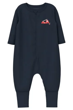 Name it baby Pyjamasoverall nbmNightsuit Zip FF Firetruck NO 2-pak^Børn Nattøj & Homewear