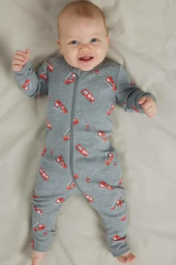 Name it baby Pyjamasoverall nbmNightsuit Zip FF Firetruck NO 2-pak^Børn Nattøj & Homewear