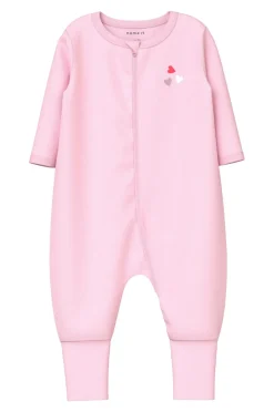 baby Pyjamasoverall nbfNightsuit Zip FF Car. Heart N 2-pak Børn Nattøj & Homewear