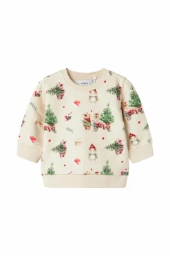 Name it baby Sweatshirt Nbnrenu LS Sweat Bru^Børn Trøjer