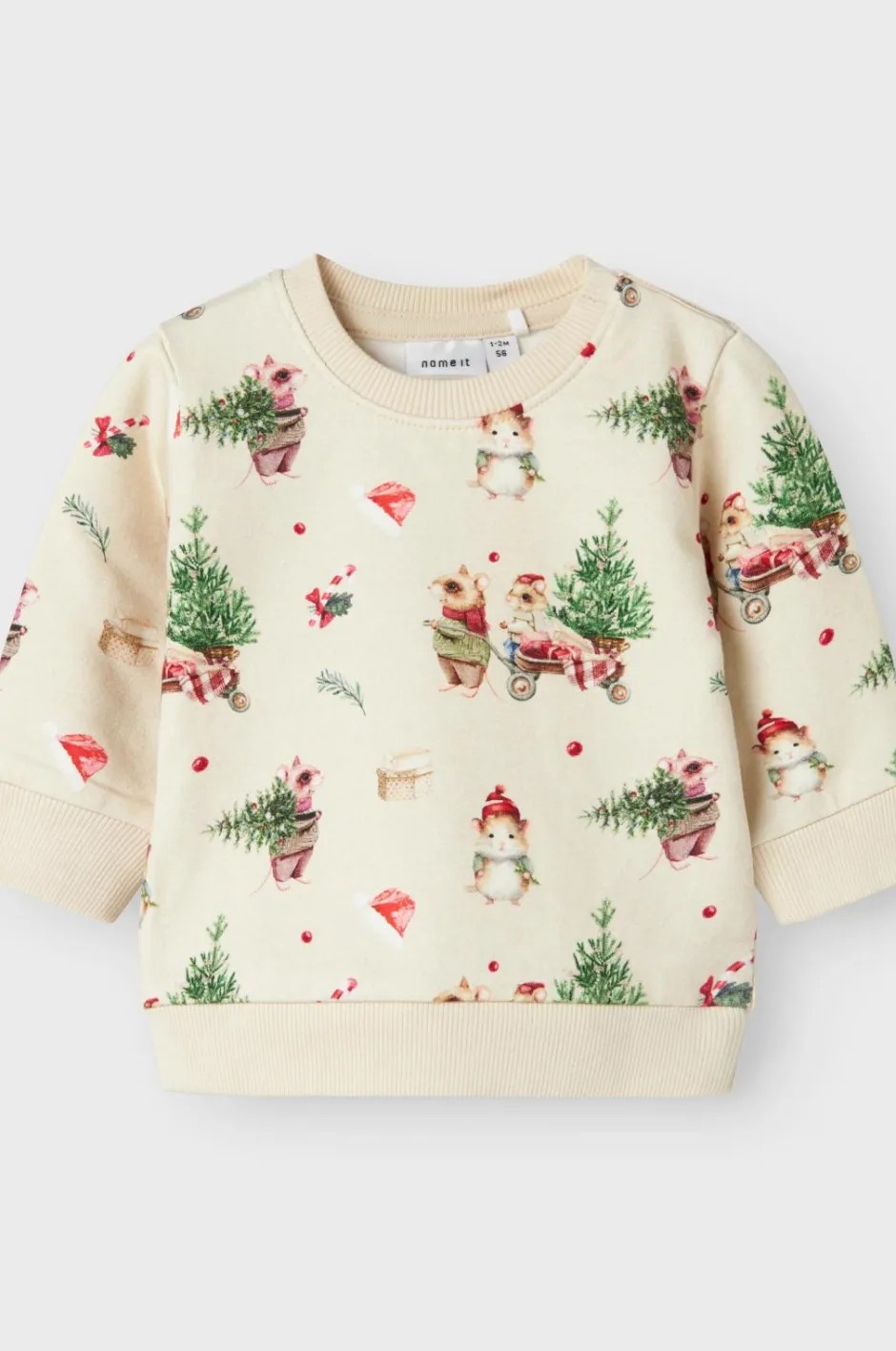 Name it baby Sweatshirt Nbnrenu LS Sweat Bru^Børn Trøjer