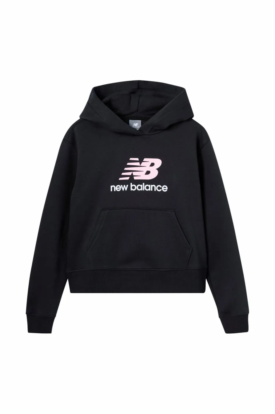 New Balance Hættetrøje Brush Back Stacked Logo^Børn Sweatshirts & Hoodies