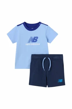 New Balance Sæt NB Jersey Ringer Tee & FT Short Set^Børn Toppe & T-Shirts|Sæt Til Børn