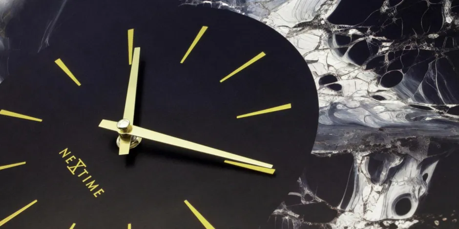 NeXtime Vægur Marble Duo 48 cm^ Vægure