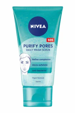 Nivea Ansigtsscrub Purify Pores Daily Wash Scrub 150 ml^ Ansigtspleje