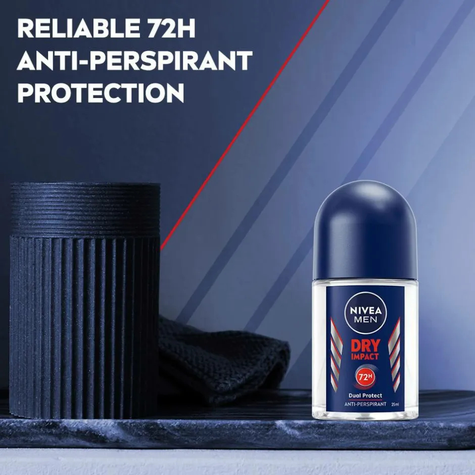 Nivea Antiperspirant Deo Dry Impact Roll On Mini 25 ml^ Kropspleje|Kropspleje