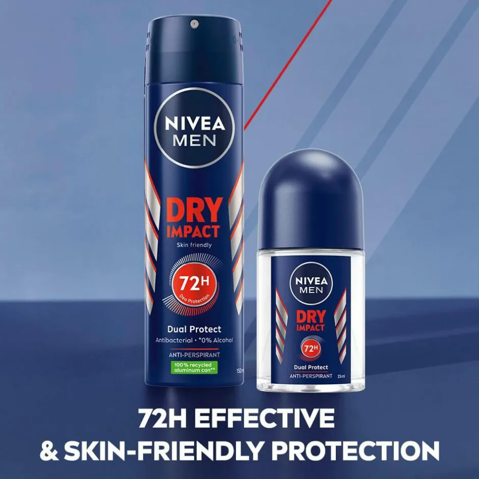 Nivea Antiperspirant Deo Dry Impact Roll On Mini 25 ml^ Kropspleje|Kropspleje