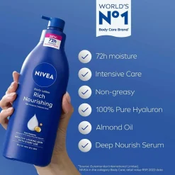 Nivea Body Lotion Rich Nourishing Pump 400 ml^ Kropspleje|Kropspleje