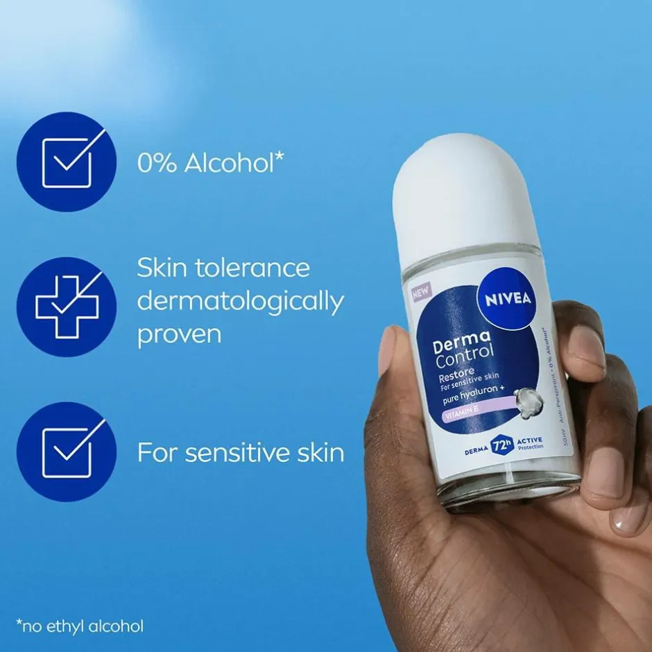 Nivea Derma Control Restore Roll On 50 Ml^ Kropspleje