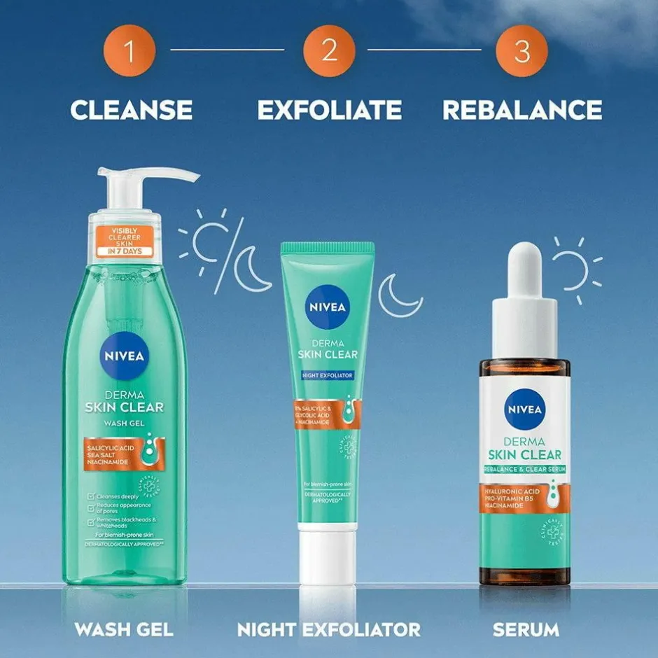 Outlet Derma Skin Clear Rebalance & Clear Serum 30Ml Ansigtspleje|Ansigtspleje