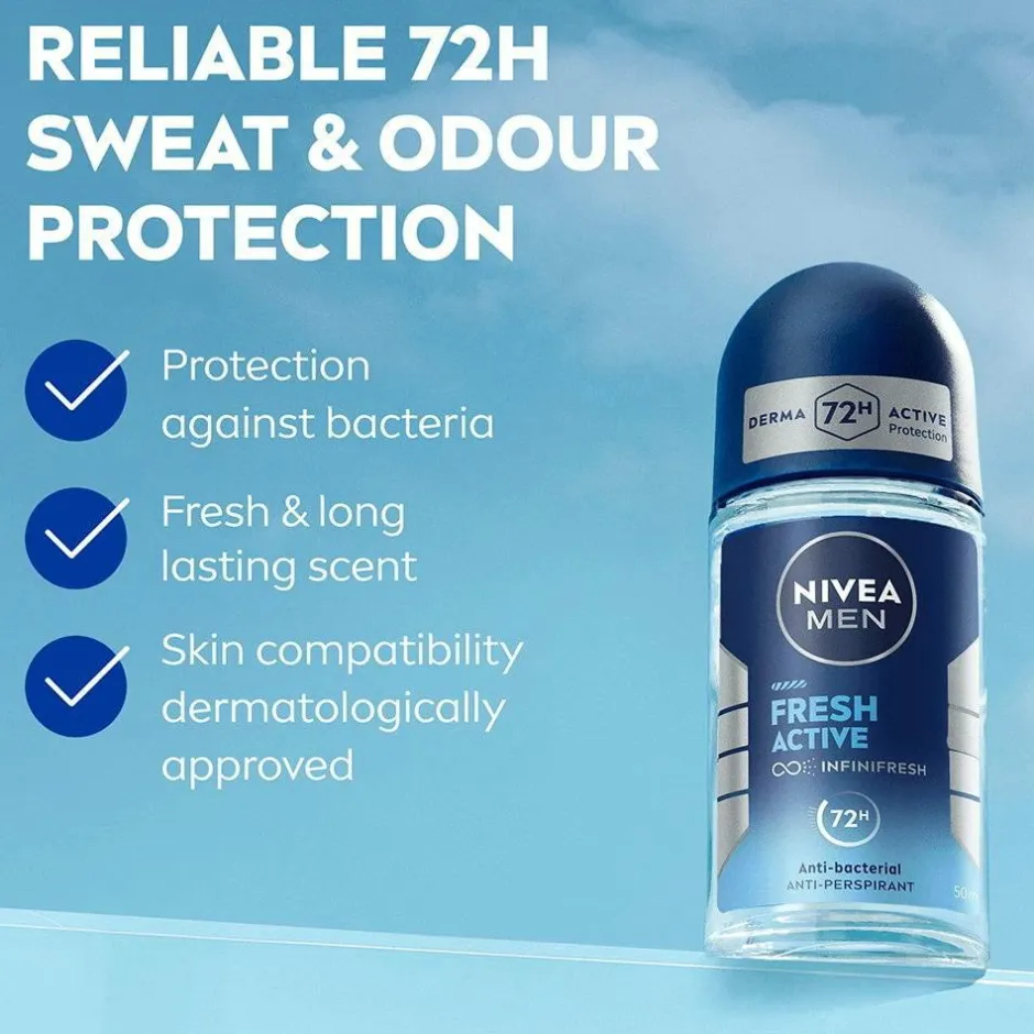 New Fresh Active Roll On 50 Ml Kropspleje|Kropspleje