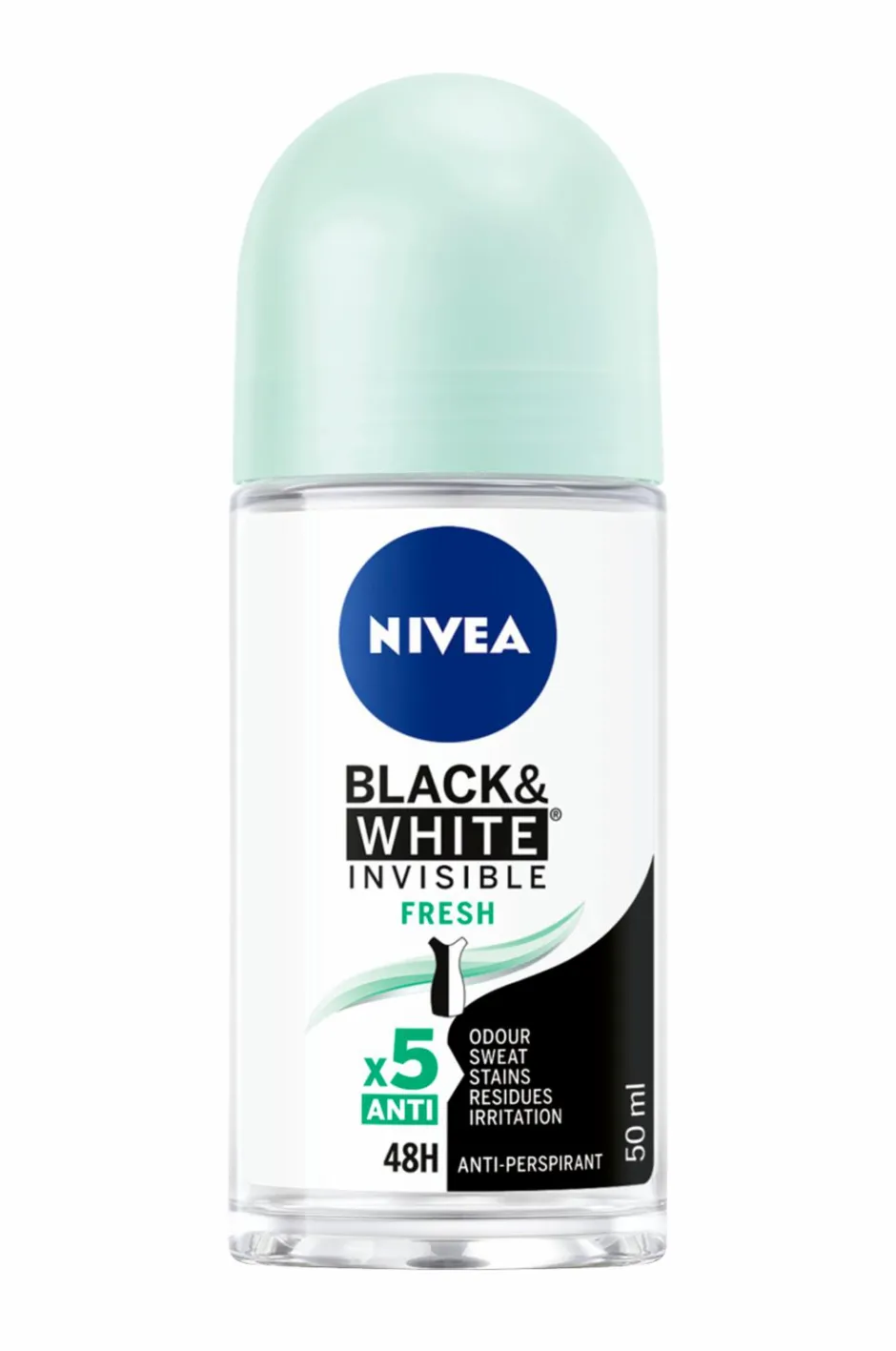 Online Invisible Black & White Fresh Roll On 50 ml Kropspleje