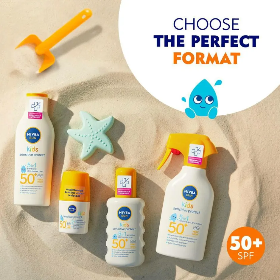 Hot Kids Sensitive Protect & Play Sun Spray SPF50+ 200 ml Solbeskyttelse
