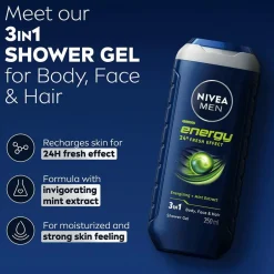 Nivea MEN Duschgel Energy 250 ml^ Kropspleje|Kropspleje