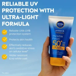 Nivea Protect & Moisture Invisible Finish Lotion Spf 50 150Ml^ Kropspleje|Kropspleje