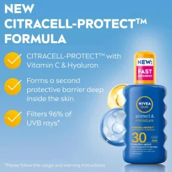 Nivea Protect & Moisture Sun Spray SPF30 200 ml^ Kropspleje|Kropspleje