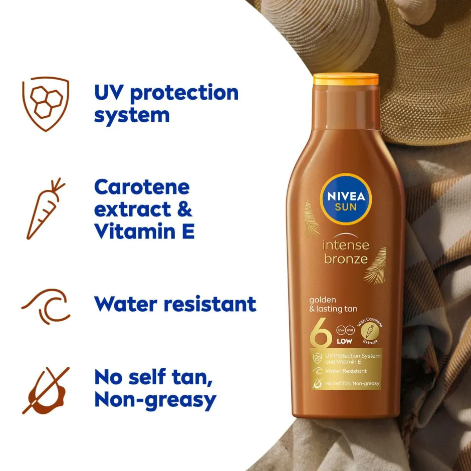 Nivea Sun Intense Bronze Sun Lotion SPF6^ Kropspleje|Kropspleje