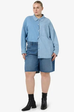 Noisy May Curve Denimshorts nmHolla NW Loose Short AZ426MB Curv^Dame Shorts