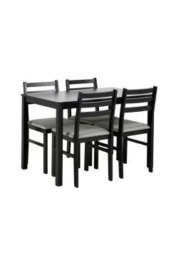 NORDFORM Alicante rektangulært spisebordssæt med bord og 4 stole, 110x70x74,5 cm^ Spisegrupper