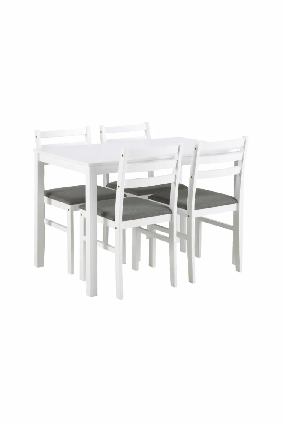 NORDFORM Alicante rektangulært spisebordssæt med bord og 4 stole, 110x70x74,5 cm^ Spisegrupper