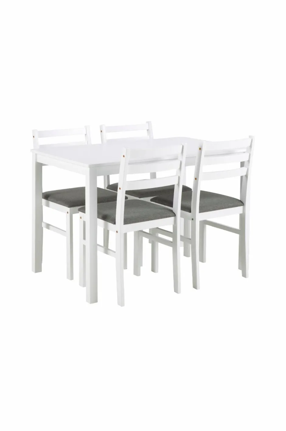 NORDFORM Alicante rektangulært spisebordssæt med bord og 4 stole, 110x70x74,5 cm^ Spisegrupper