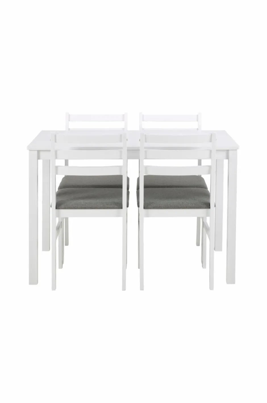 NORDFORM Alicante rektangulært spisebordssæt med bord og 4 stole, 110x70x74,5 cm^ Spisegrupper